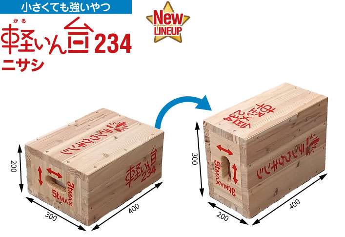 小さくても強いやつ 軽いん台 ニサシ 234